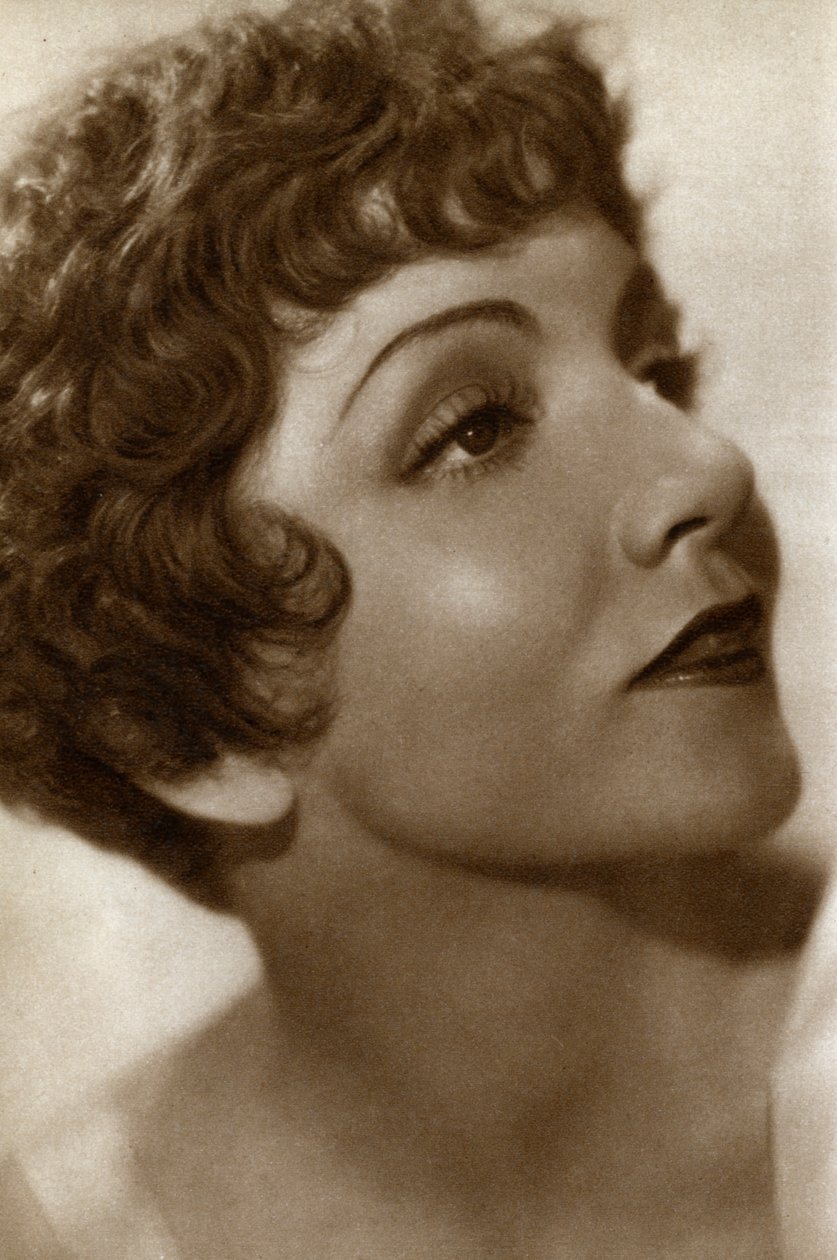 Claudette Colbert，法裔美籍女演员，1933年 作者 不明