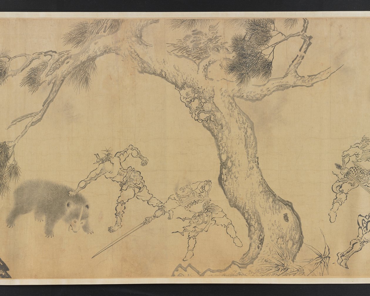 清理山林，15世纪。 作者 不明