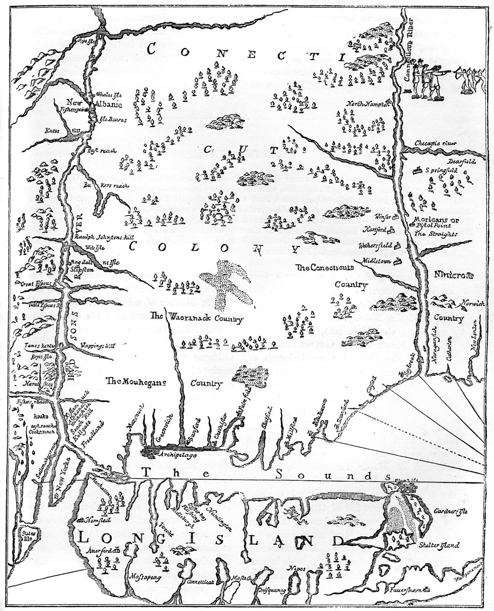 康涅狄格州，十七世纪c1880 作者 不明