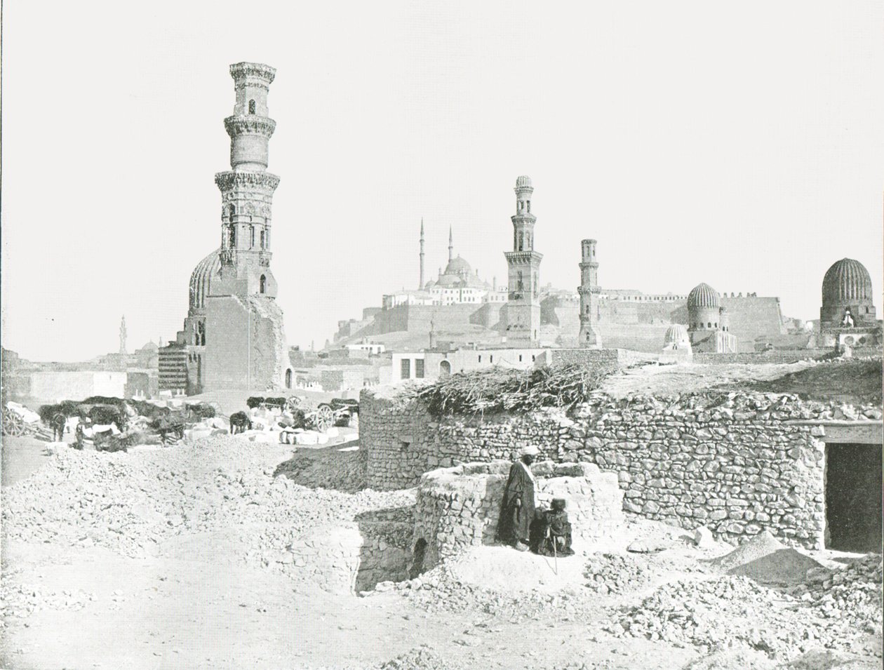 1895年，埃及开罗城堡的远景。 作者 不明