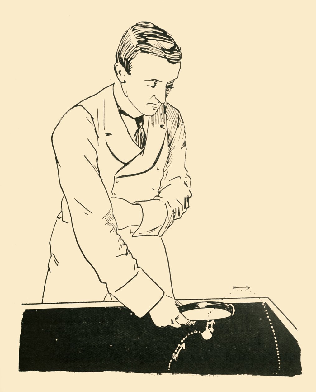 快速半截击，1902年。 作者 不明