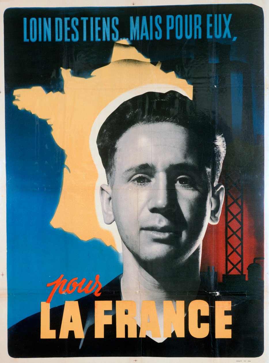 法国志愿工作海报，c1942-1944 作者 不明