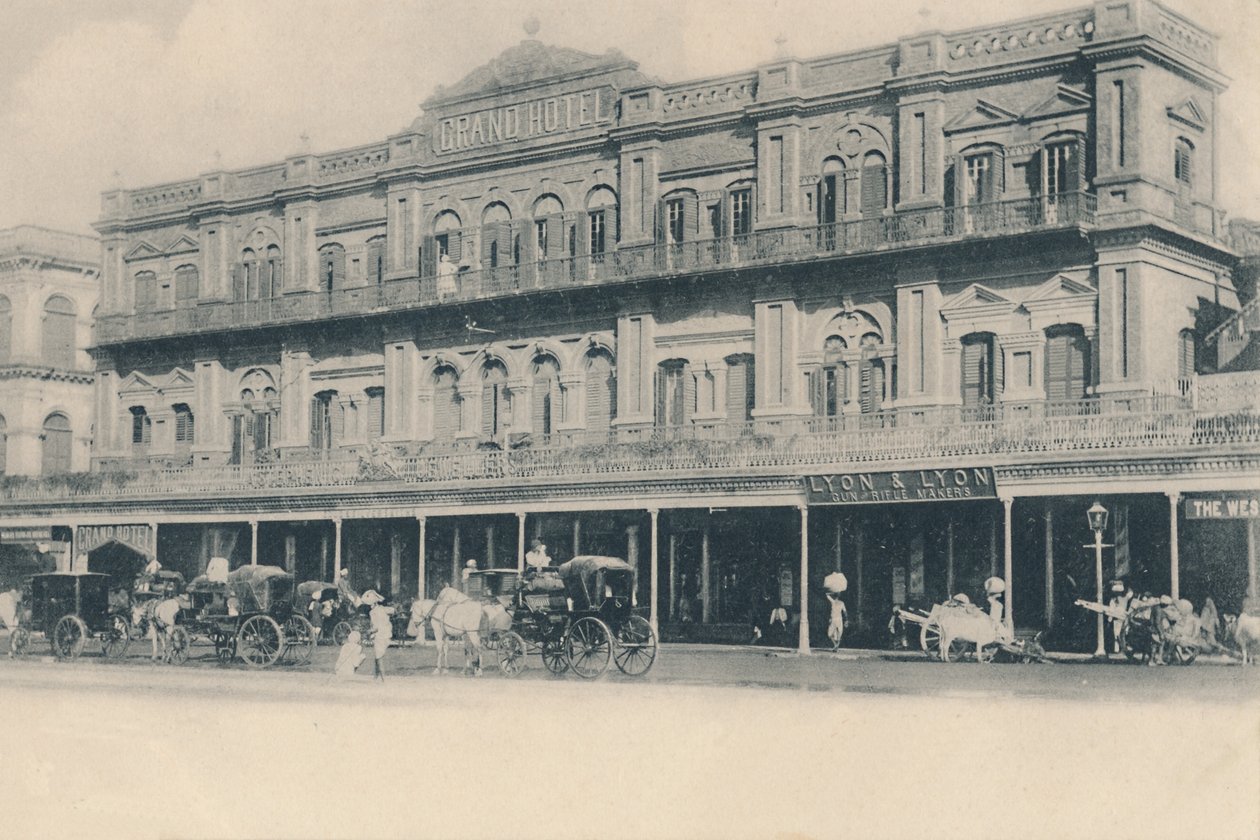 1902年，加尔各答大酒店。 作者 不明