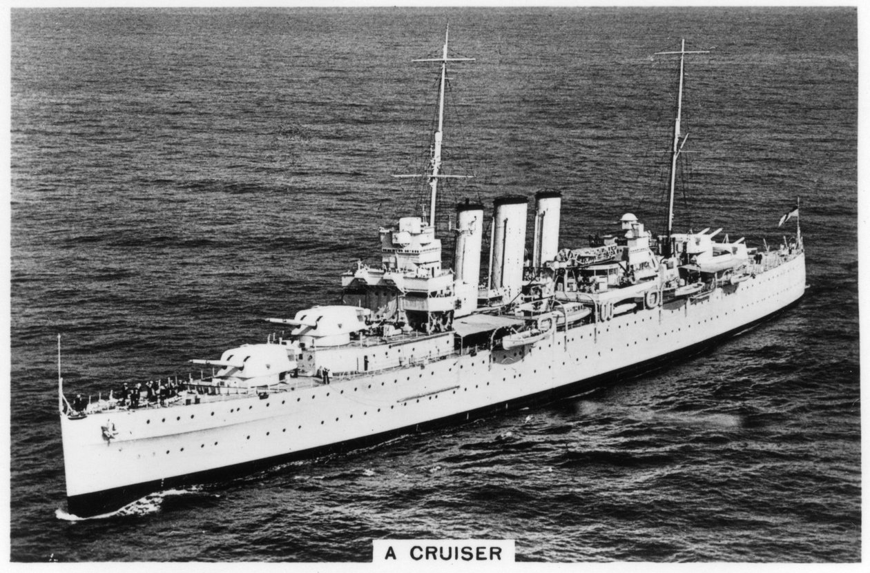 重型巡洋舰HMS德文郡，1937年 作者 不明