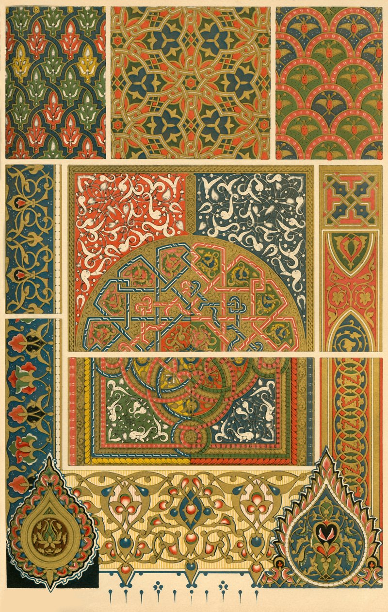 伊斯兰教插图手稿，1898年。 作者 不明