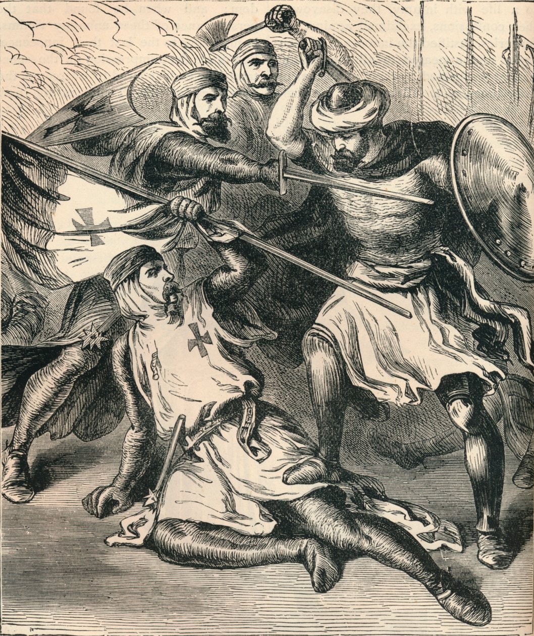 圣殿骑士在战场上，c1910 作者 不明