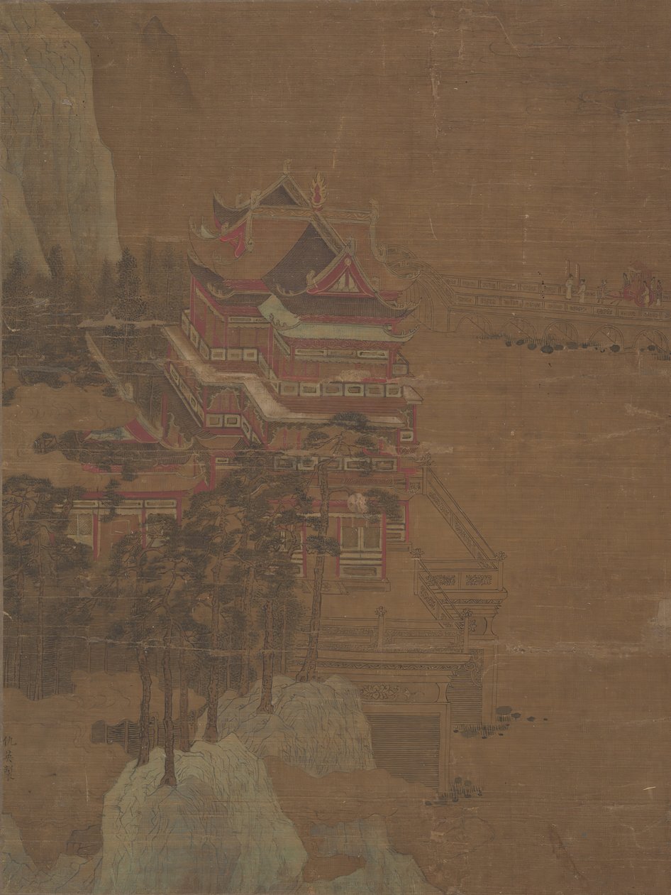 湖泊宫殿。 作者 不明