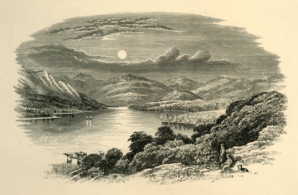 敬畏湖，摄于1890年。 作者 不明
