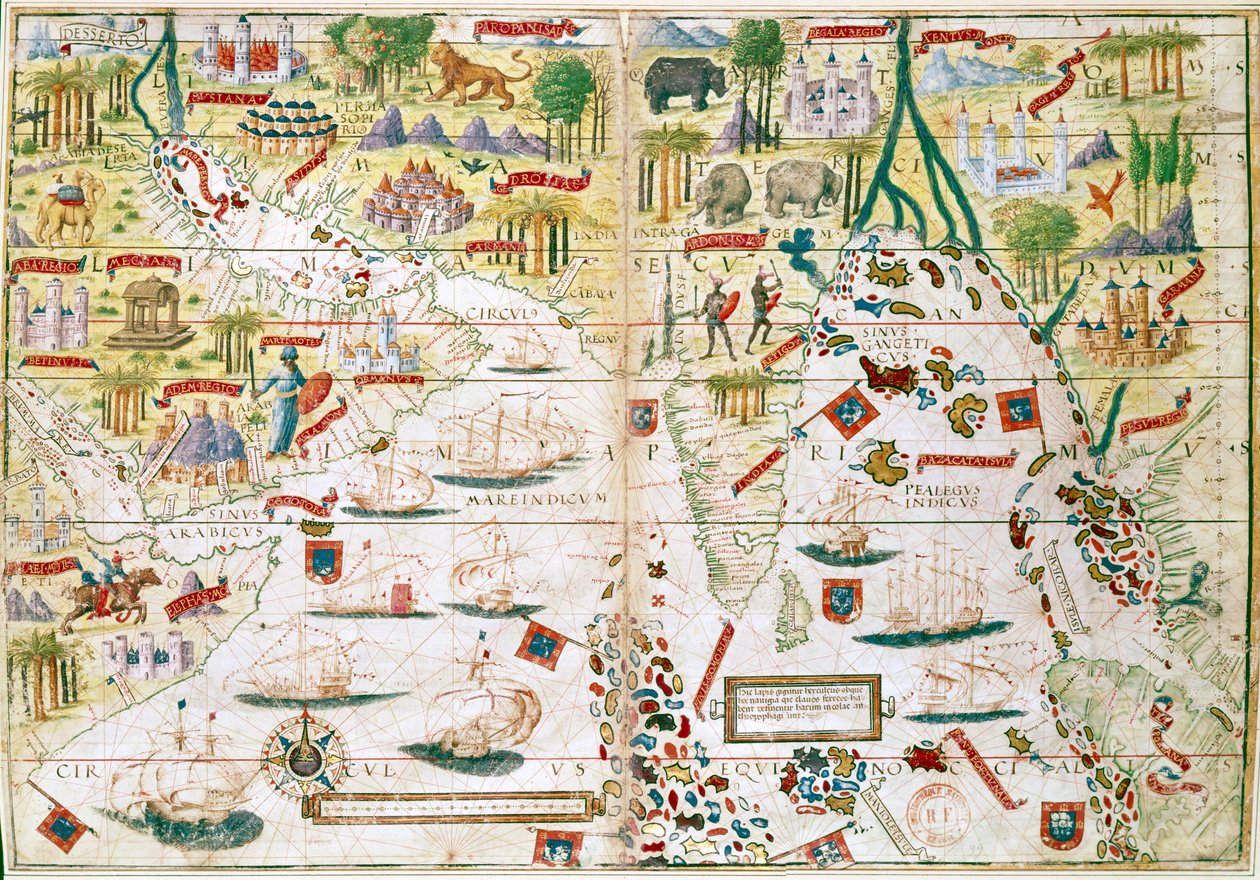 米勒地图集，约1519年 作者 不明