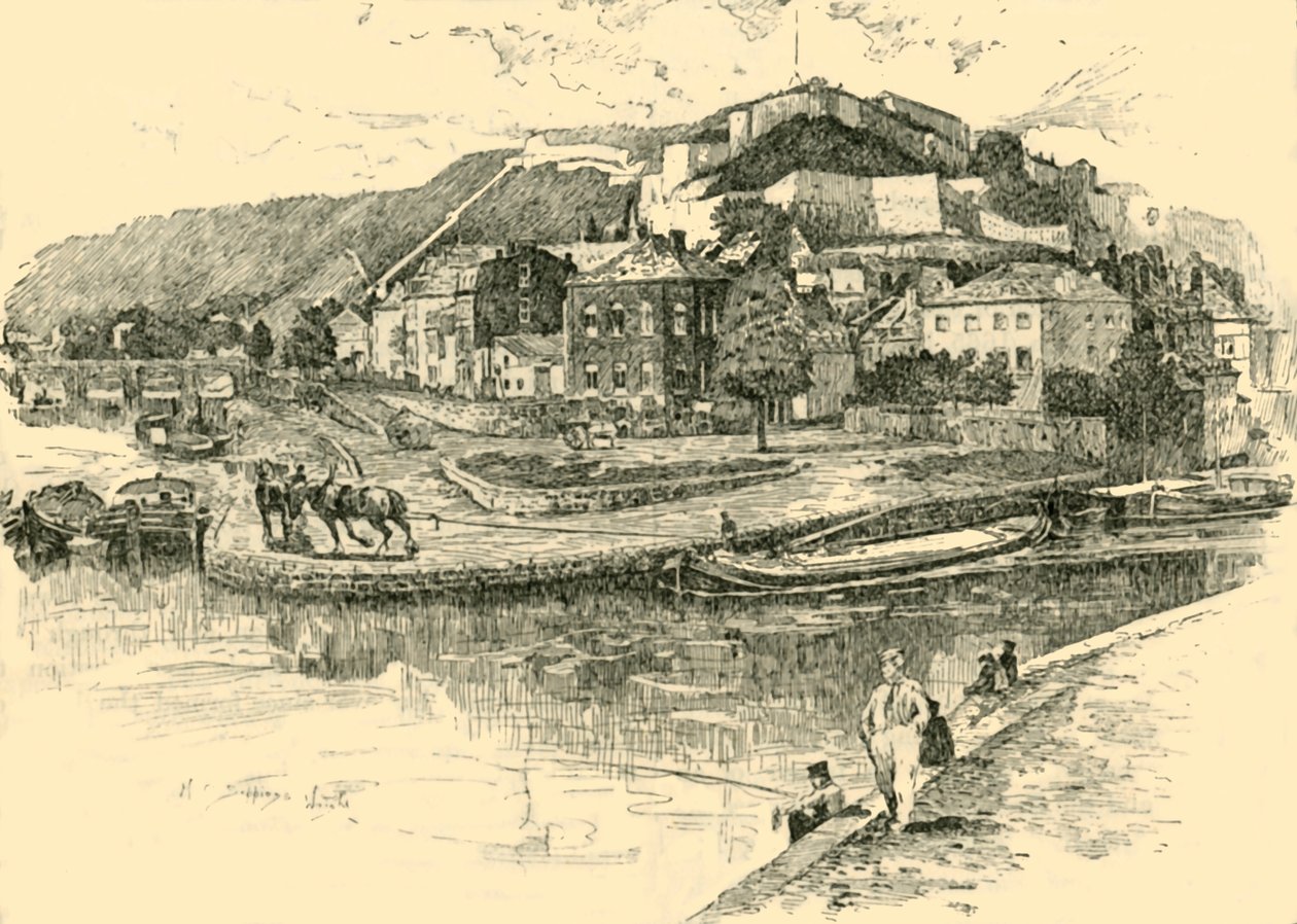 那慕尔，1890年。 作者 不明