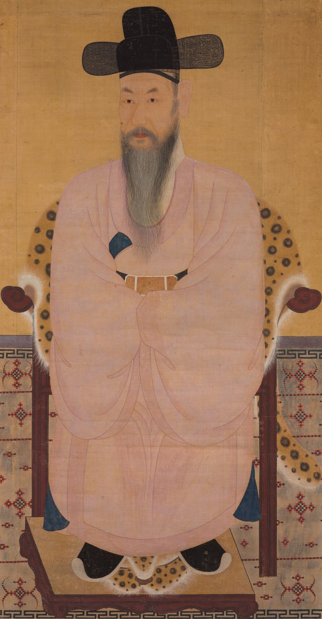 1800年代初期的官员肖像。 作者 不明