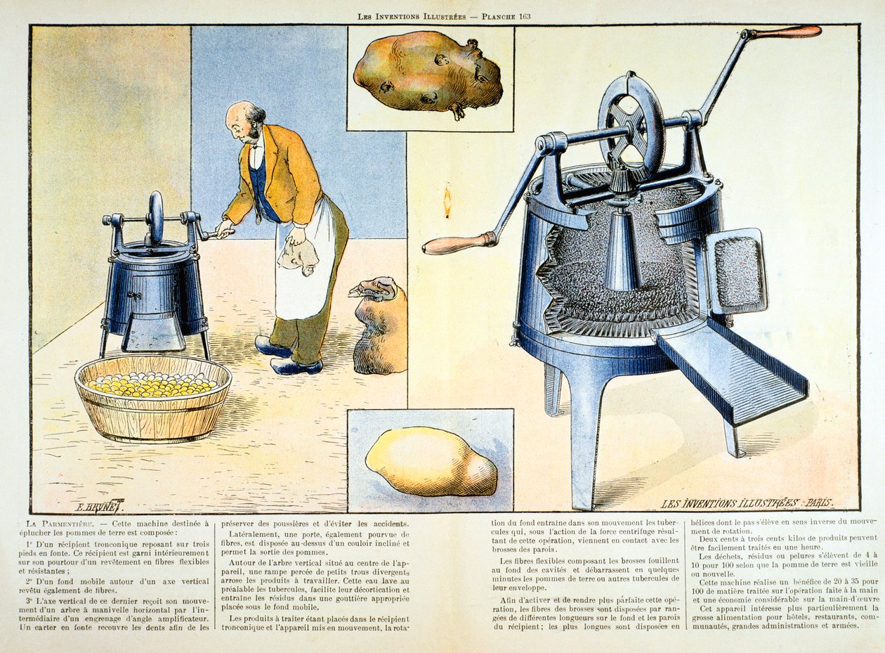 马铃薯削皮器，1899年 作者 不明