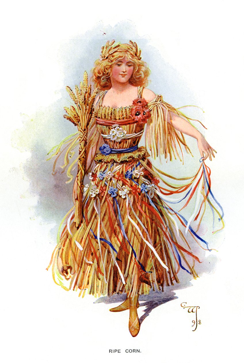 熟玉米，1899年 作者 不明