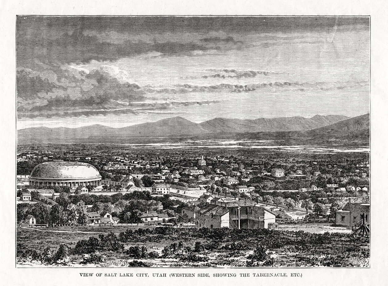 1877年，美国犹他州盐湖城 作者 不明