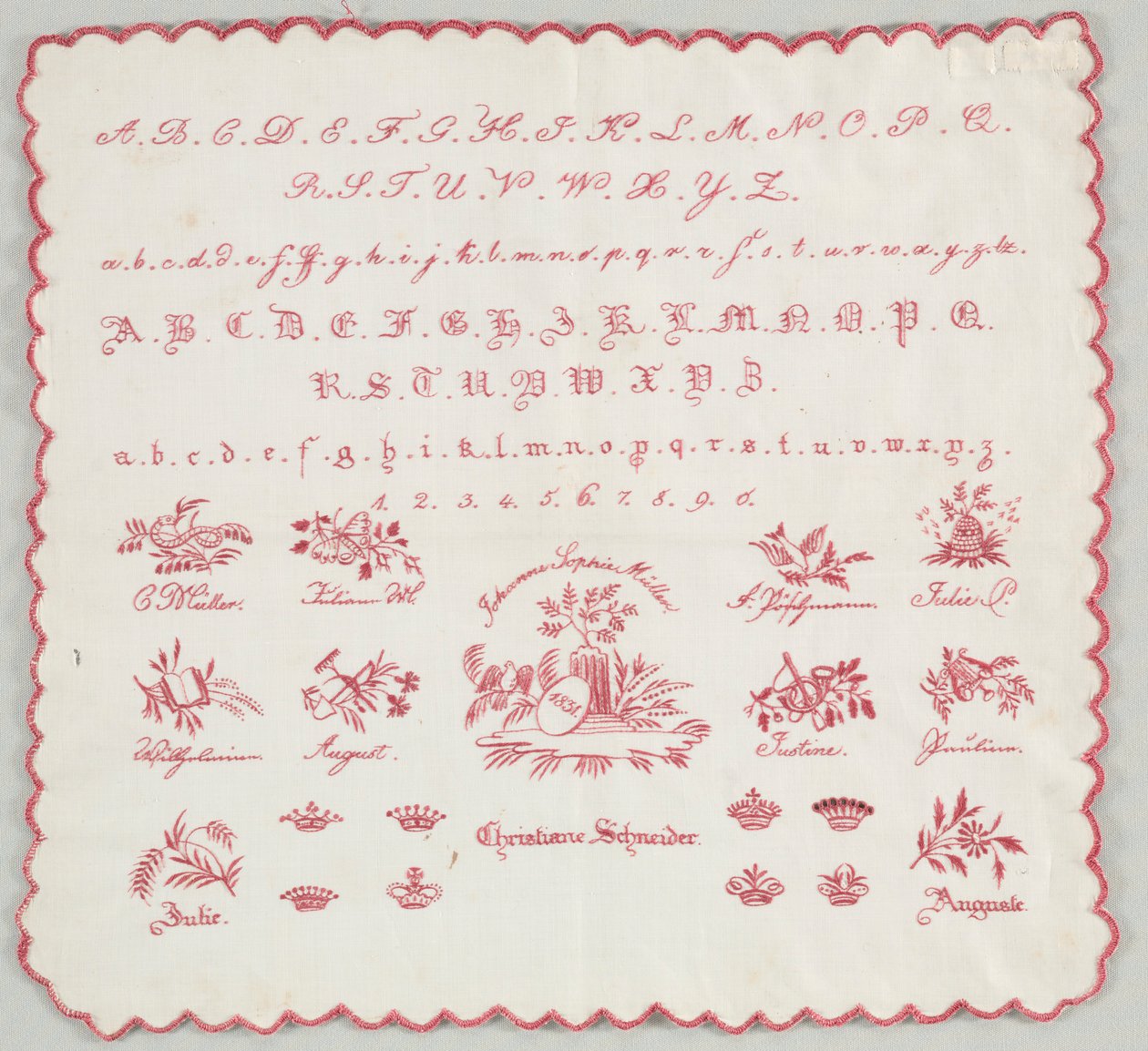采样器，1831年。 作者 不明