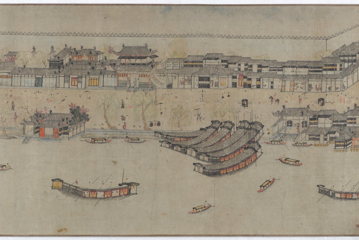 西湖风景名胜区，14世纪。 作者 不明