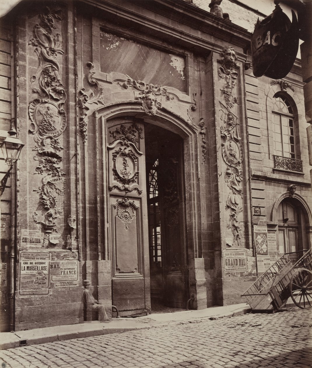 第戎街，1870年之前。 作者 不明