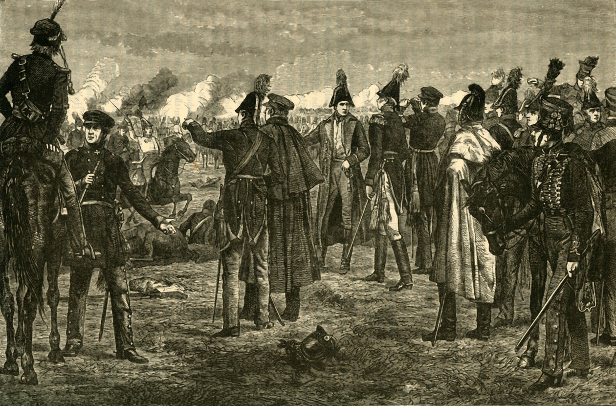 莱比锡战役，1813年，1890年。 作者 不明