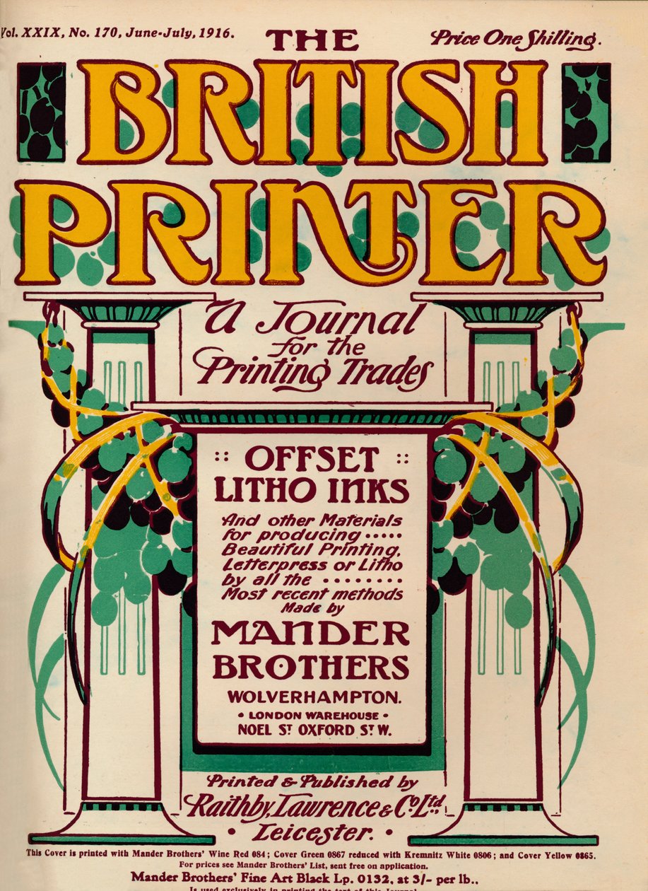 英国印刷厂-广告，1916年 作者 不明
