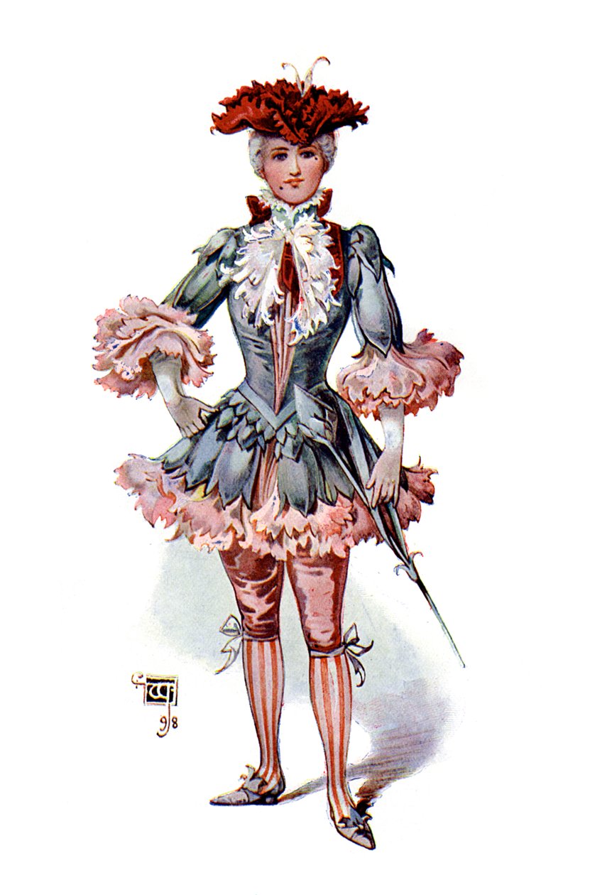 康乃馨，1899年 作者 不明