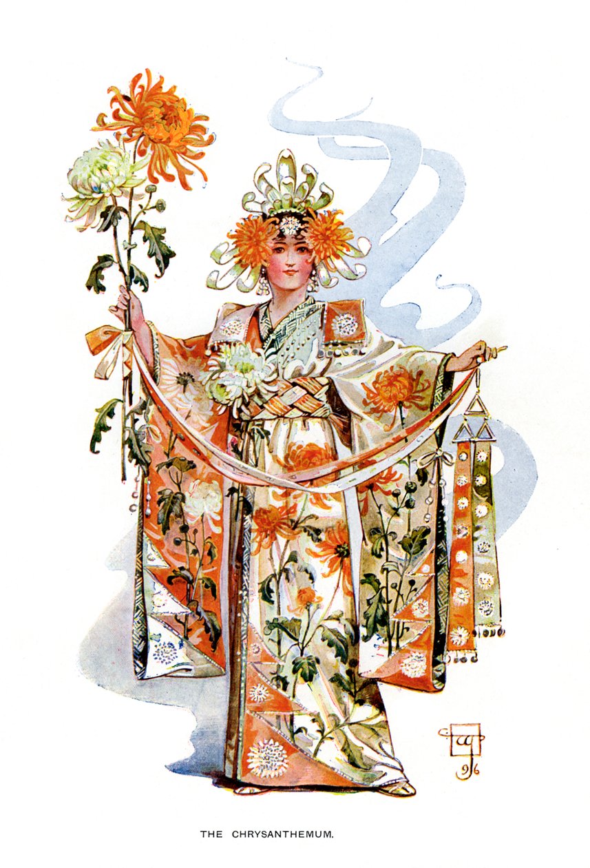 菊花，1899年 作者 不明