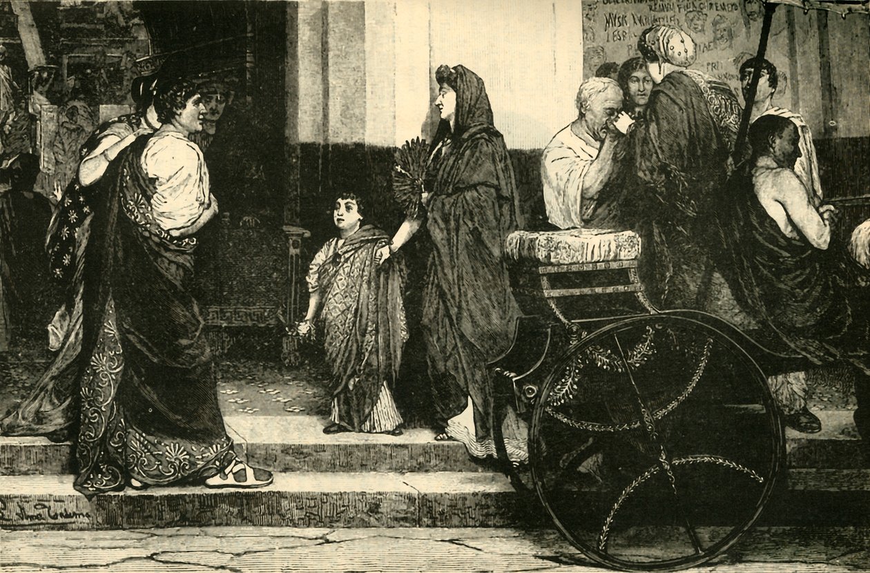 罗马剧院的入口，1890年。 作者 不明