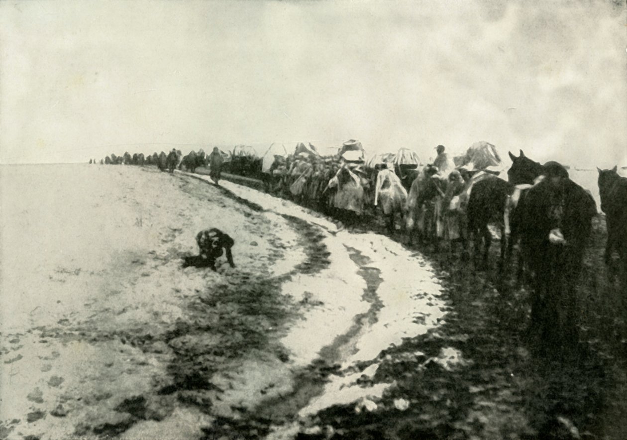 塞尔维亚大撤退，1919年。 作者 不明