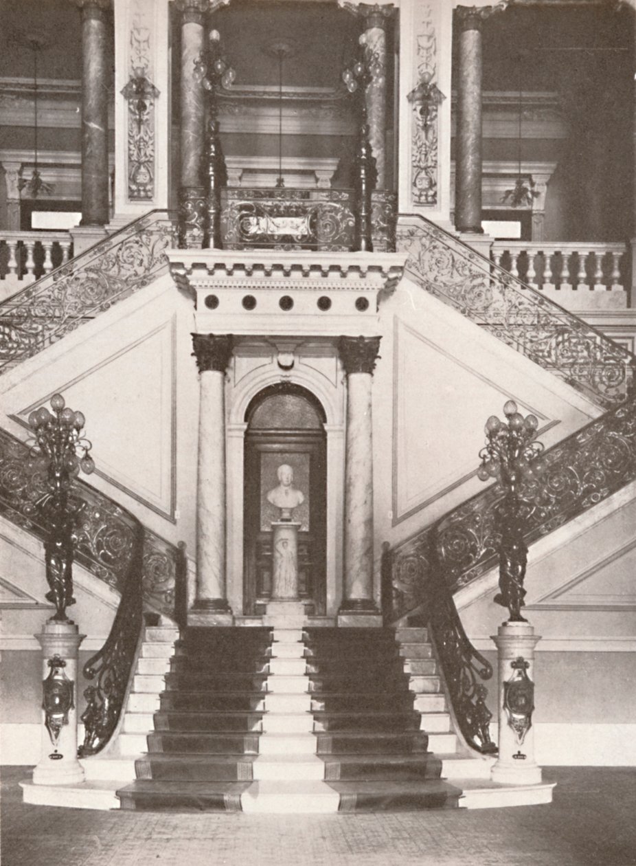 国家图书馆楼梯，1914年 作者 不明