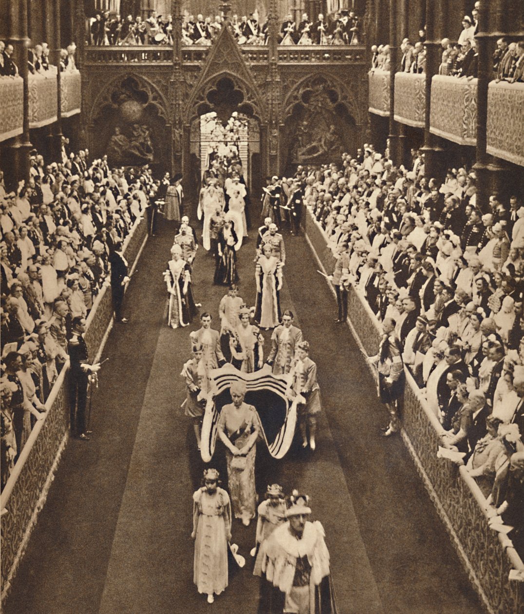 1937年5月12日，女王母亲游行 作者 不明