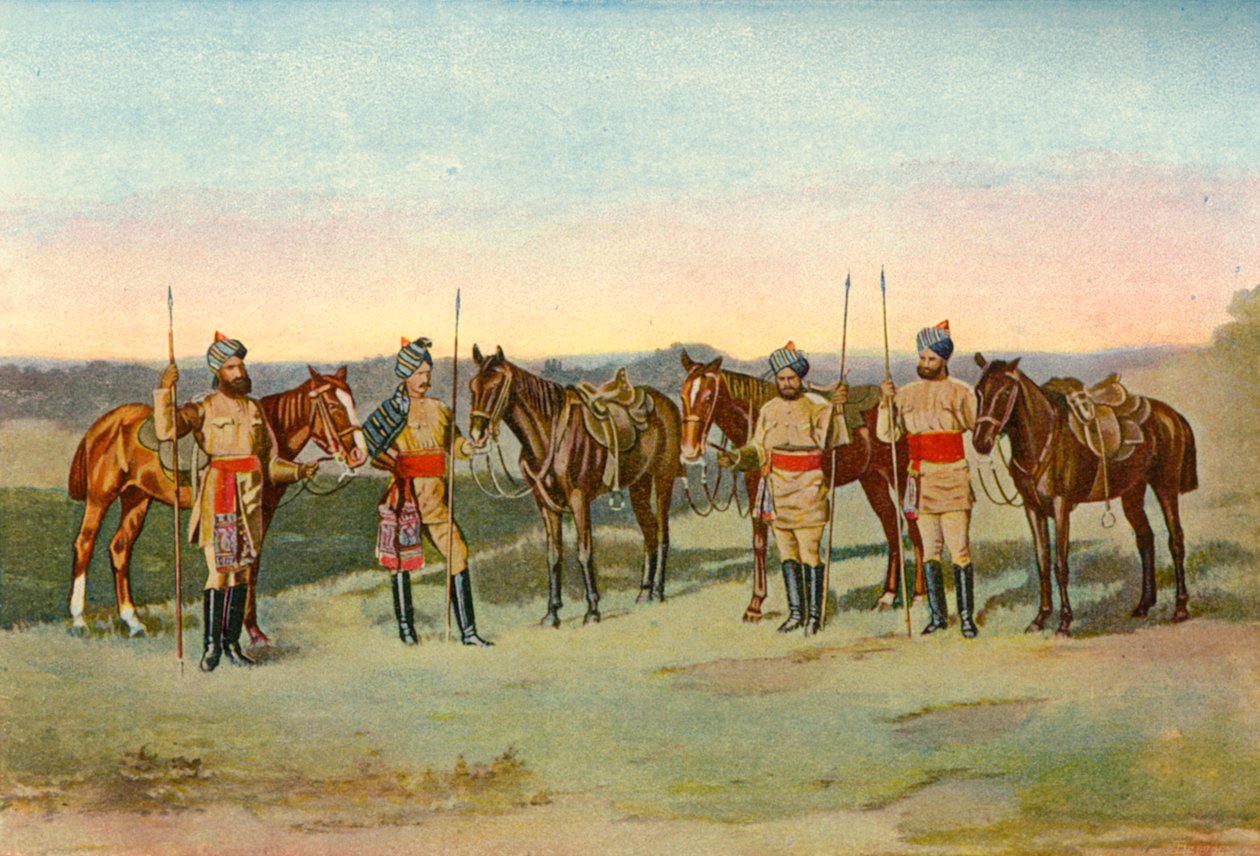 第二次孟加拉枪骑兵，1901年。 作者 不明