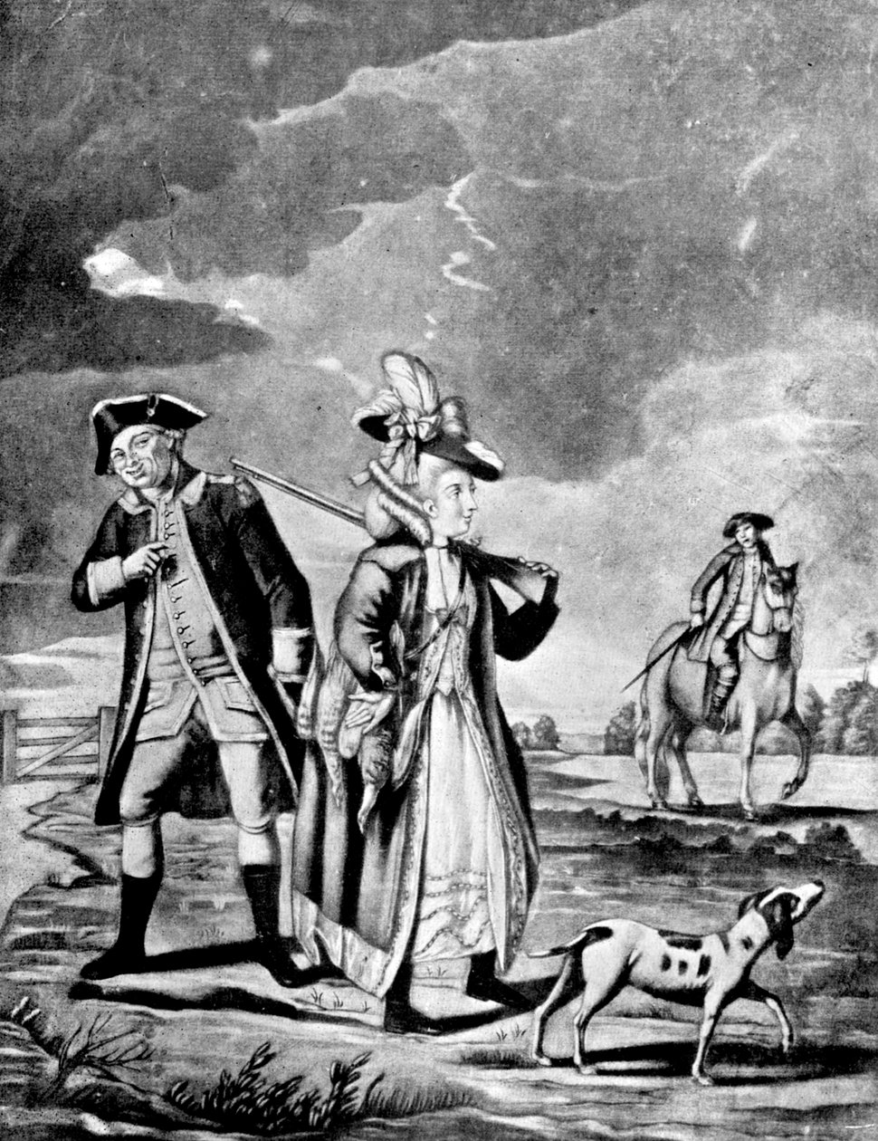 体育女士，1776年 作者 不明