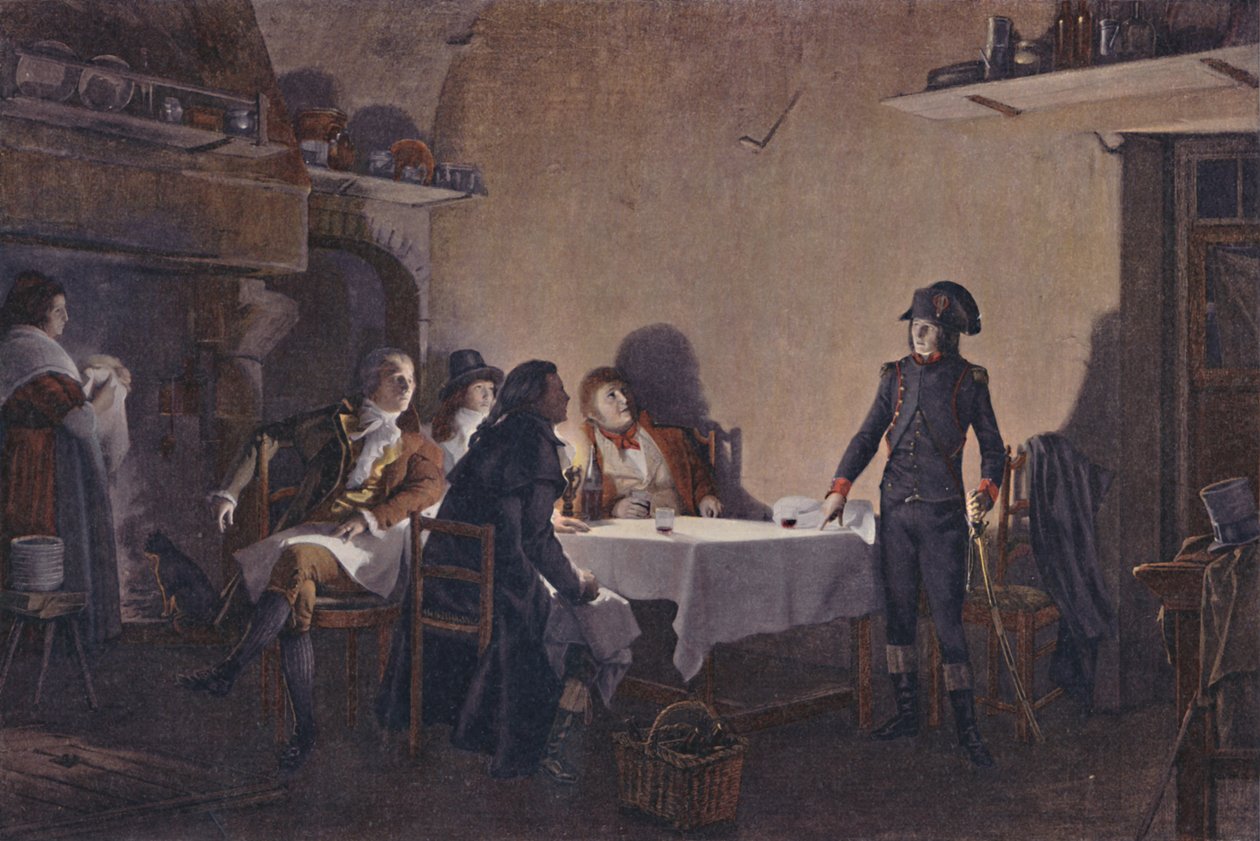 博塞尔晚餐，1793年，1896年 作者 不明