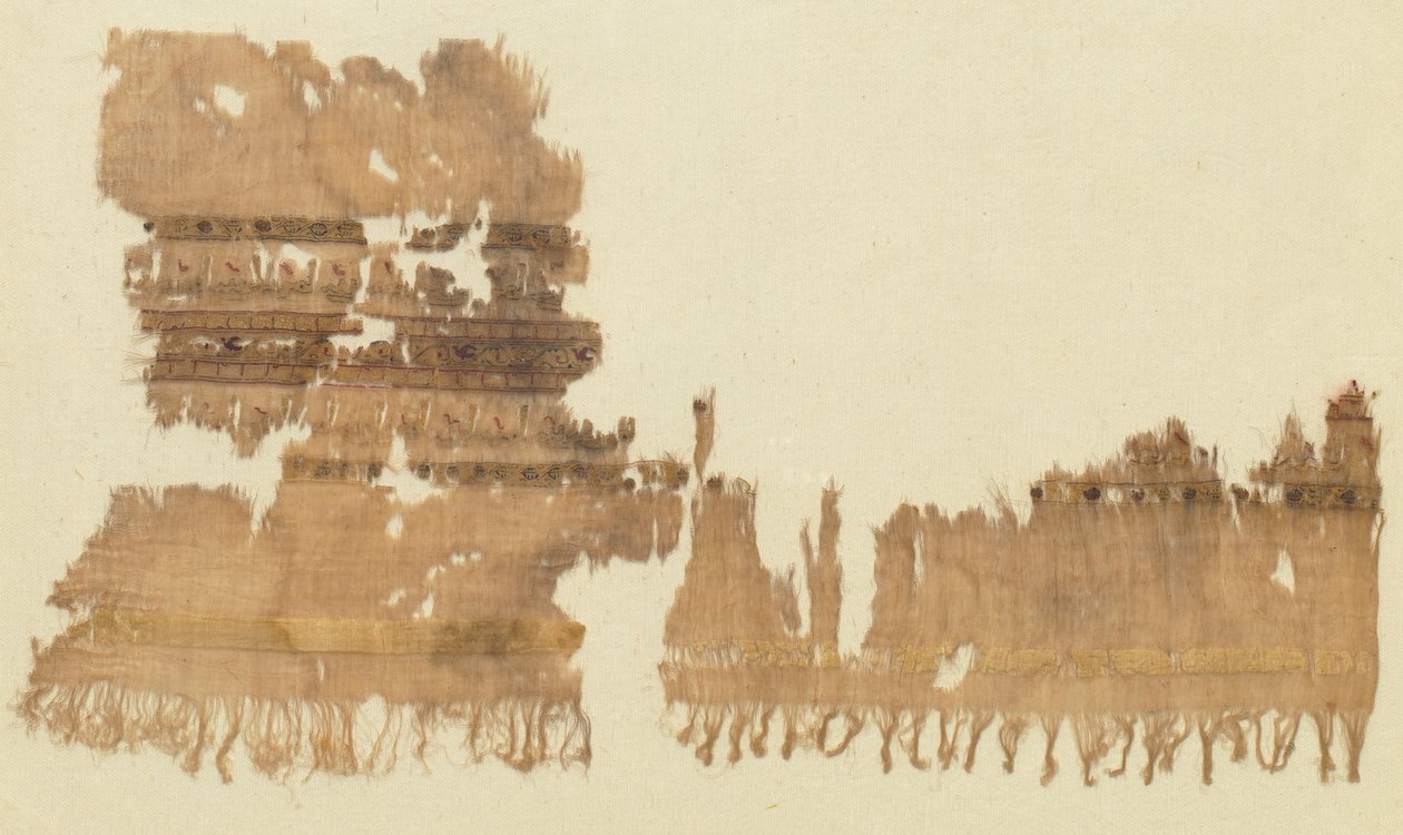 镶有金的提拉子，1094-1110年。 作者 不明