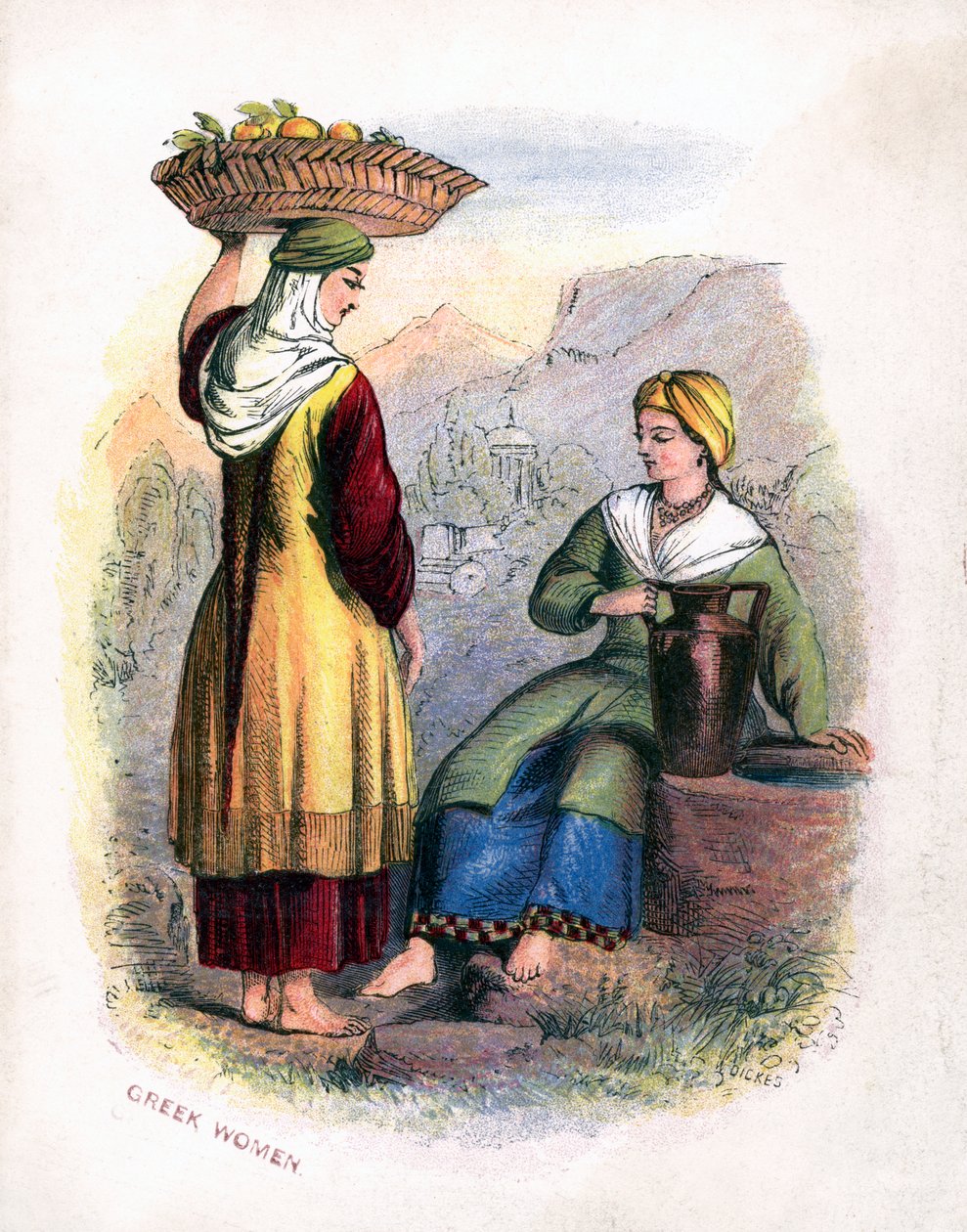 两名希腊妇女，c1809 作者 不明