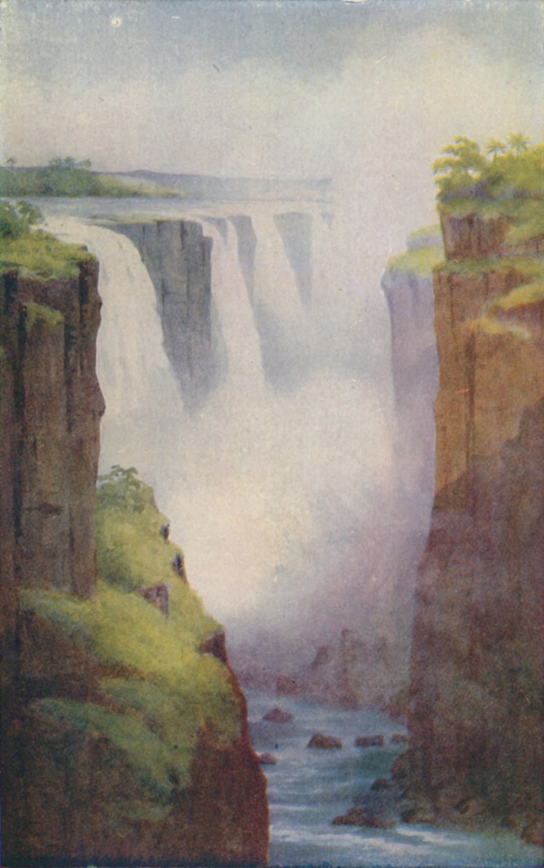 维多利亚瀑布，1924年 作者 不明