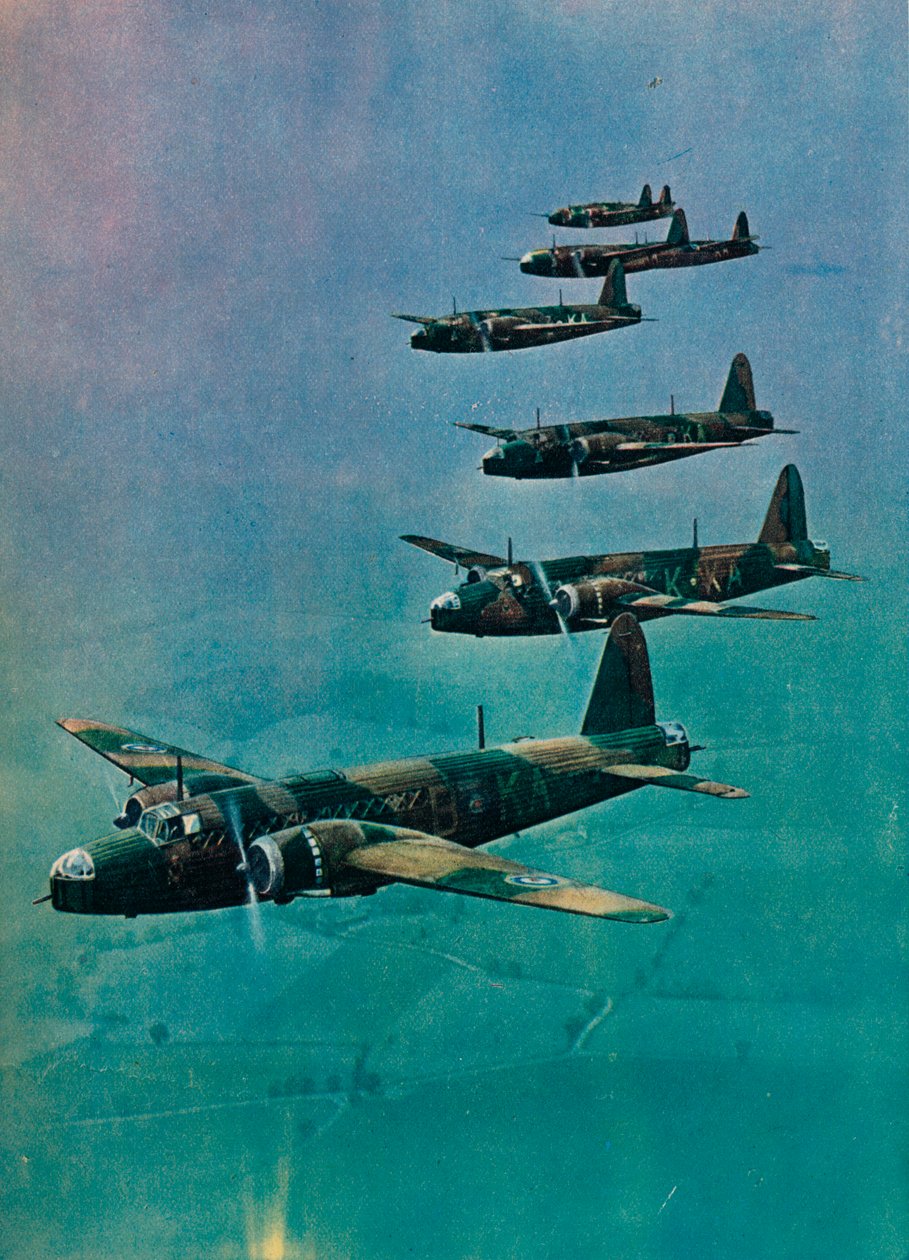 惠灵顿轰炸机编队，1940年 作者 不明