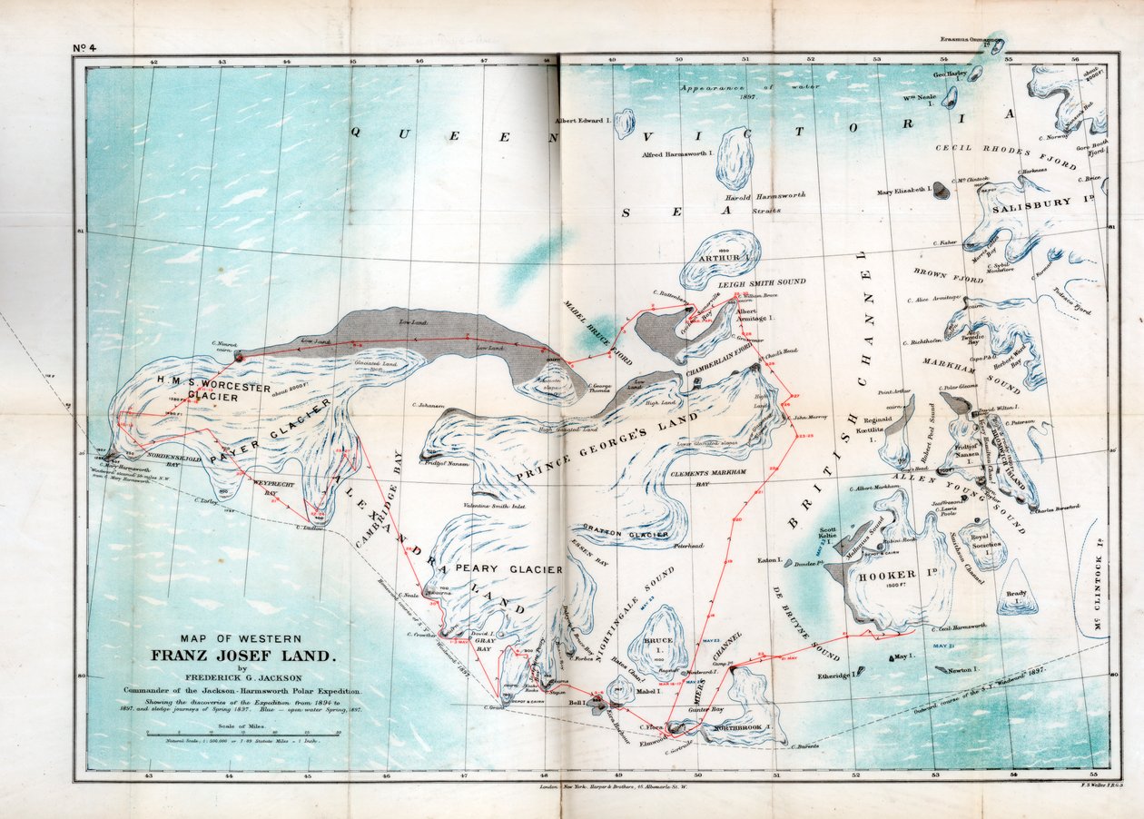 西方弗朗兹约瑟夫土地，1899年 作者 不明