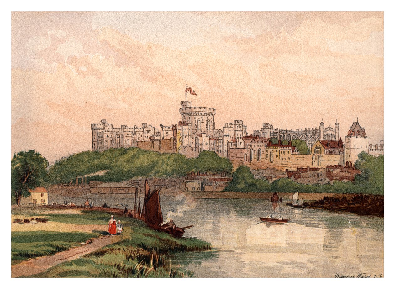 温莎城堡，1880年 作者 不明