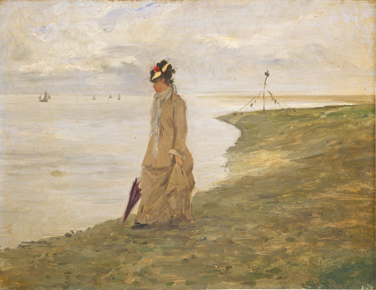 海边的女人，19世纪。 作者 不明
