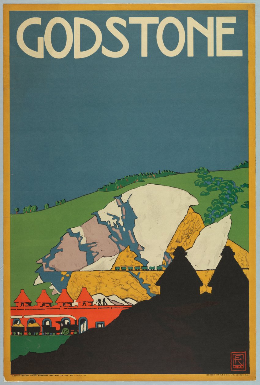 海报，Godstone，伦敦地铁，1915年 作者 不明