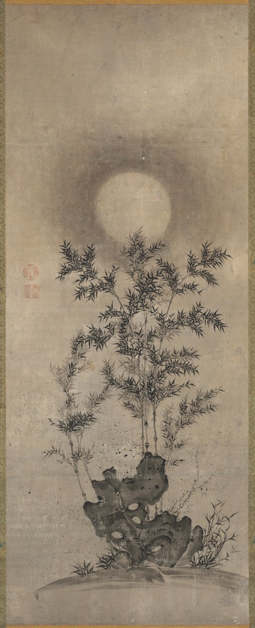 月光下的竹子 作者 未知艺术家