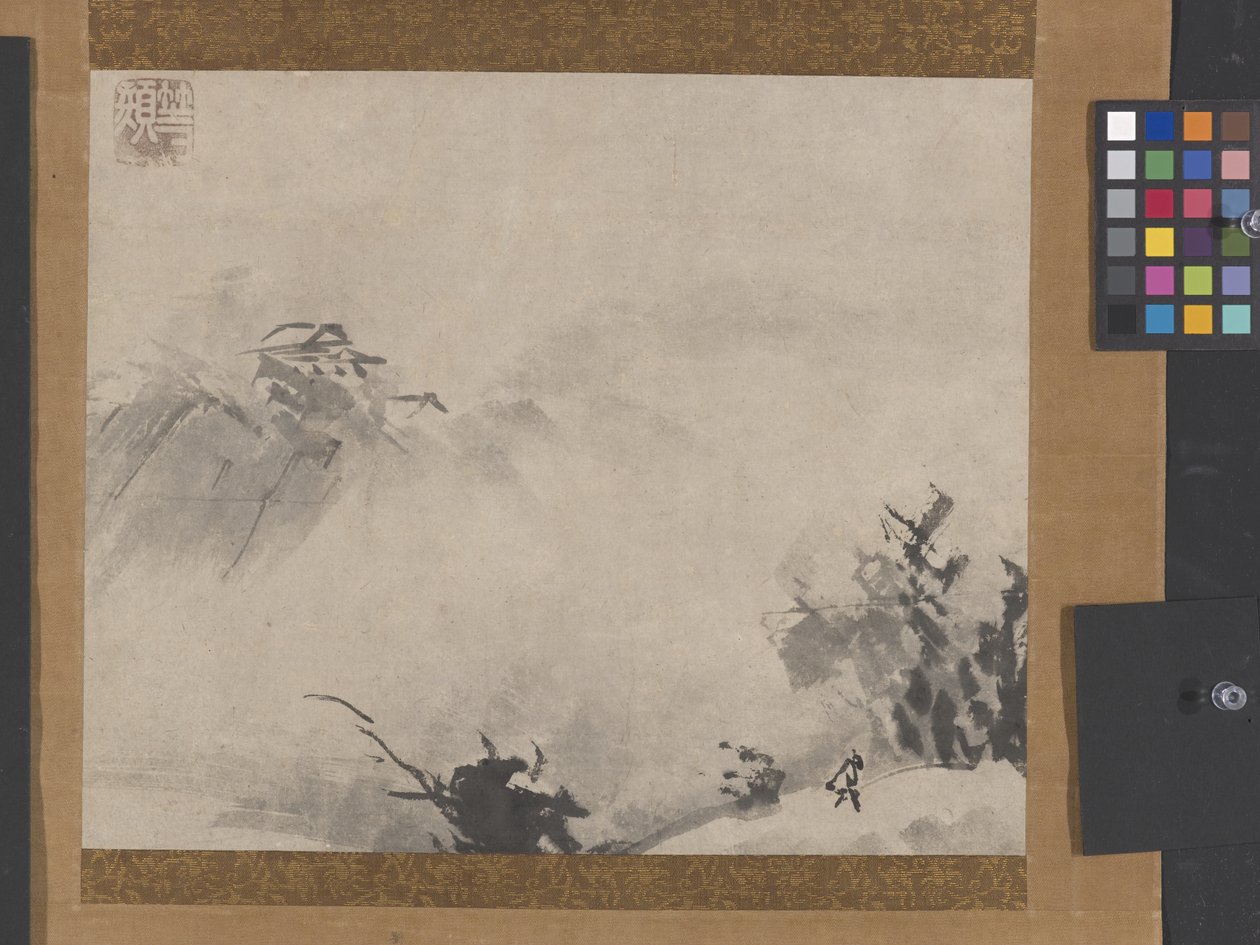 薄雾中的寺庙晨钟 作者 云国东岸