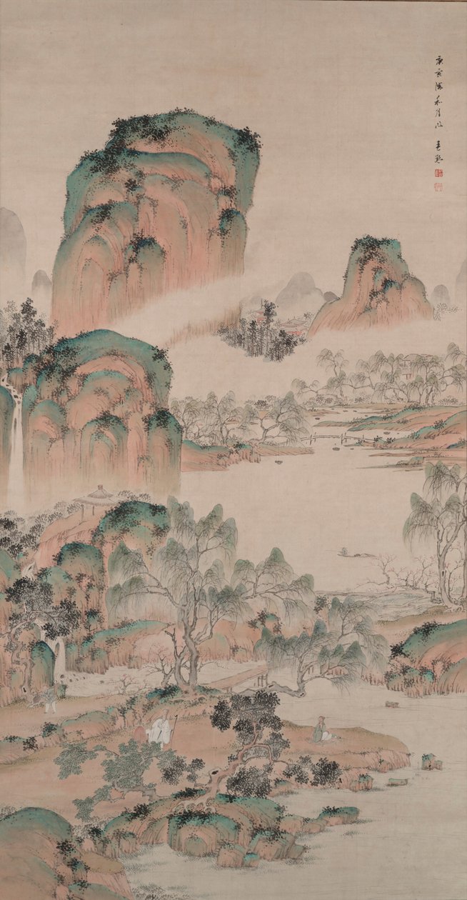 蓝绿风格的春季景观 作者 浦上俊金