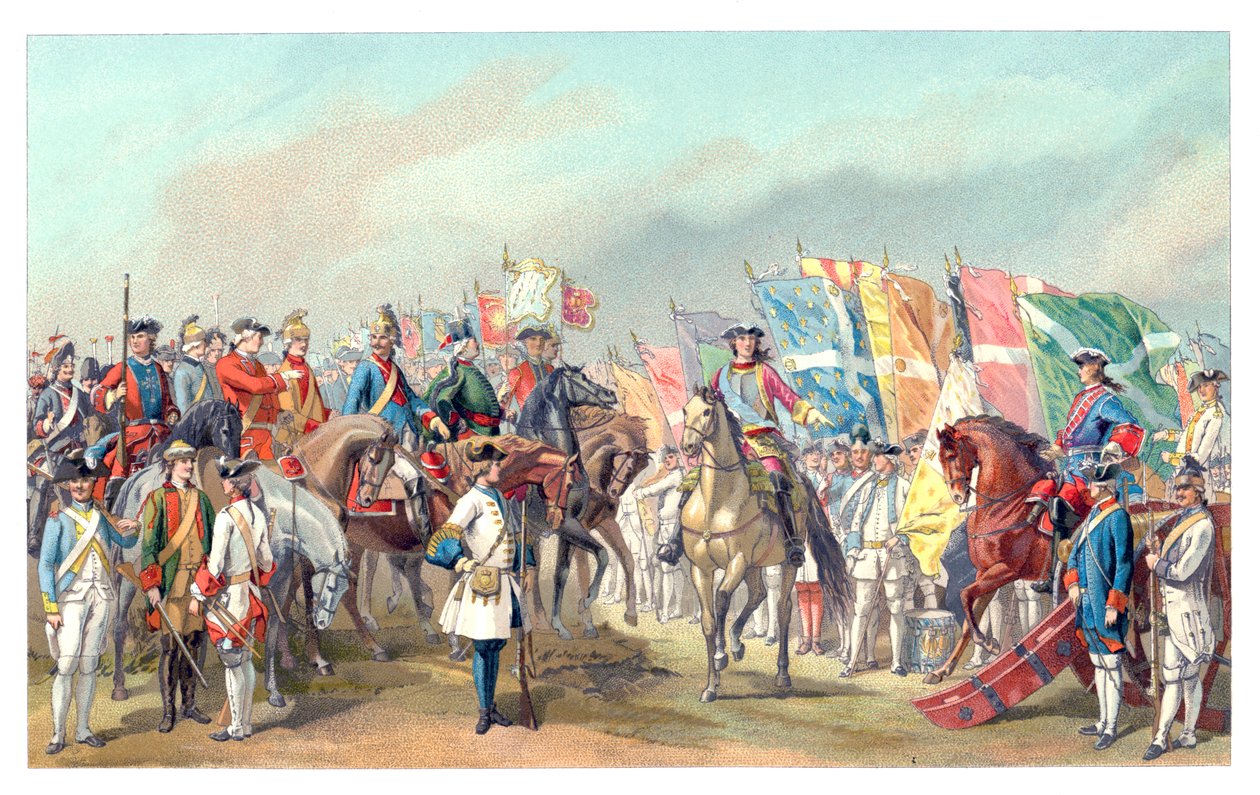 法国陆军服装，1885年。 作者 乌拉比埃塔