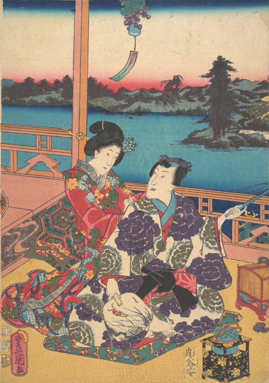打印。 作者 歌川国贞