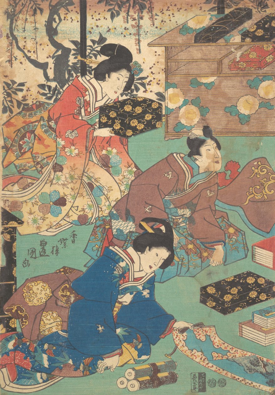 打印。 作者 歌川国贞