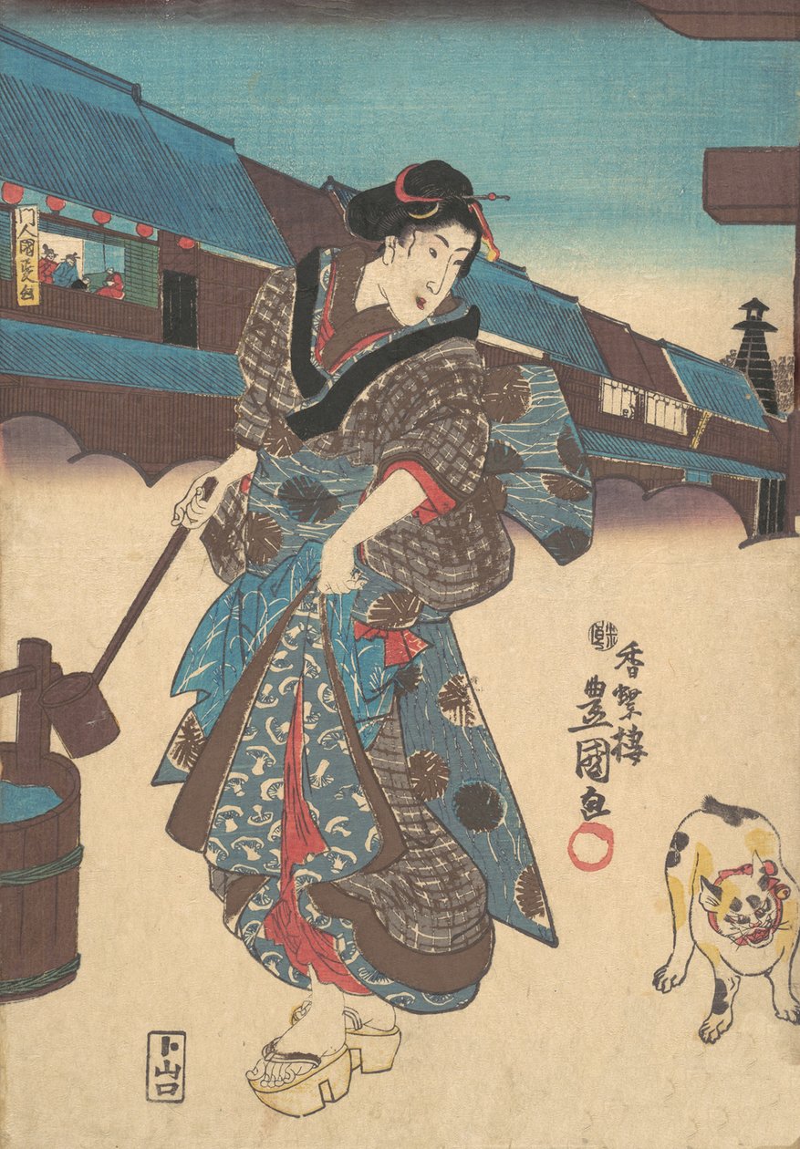 打印。 作者 歌川国贞