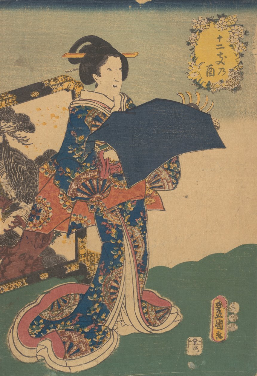 打印。 作者 歌川国贞