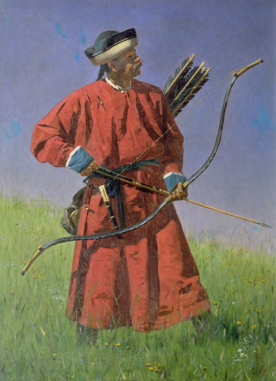 Bokharan Soldier（Sarbaz），1873年 作者 瓦西里·瓦西里耶维奇（Vasili Vasilievich Vereshchagin）