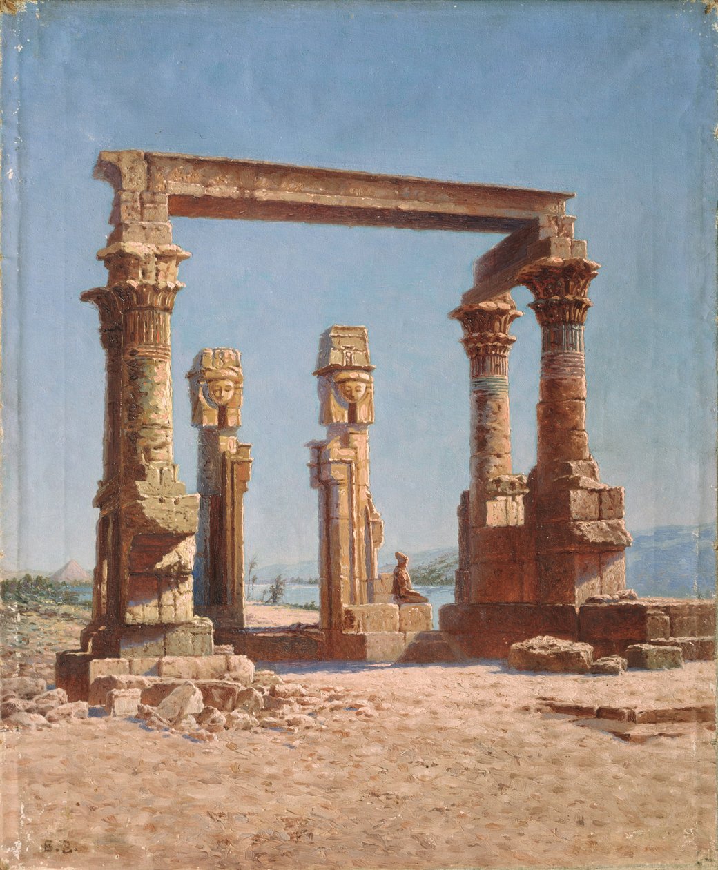 埃及神庙遗址 作者 瓦西里·瓦西里耶维奇（Vasili Vasilievich Vereshchagin）